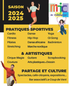 couverture de la plaquette 2024-2025 mjc champagnier